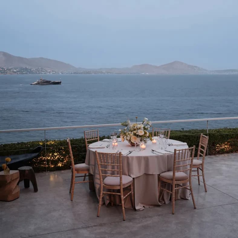 C Lounge terrace overlooking the sea