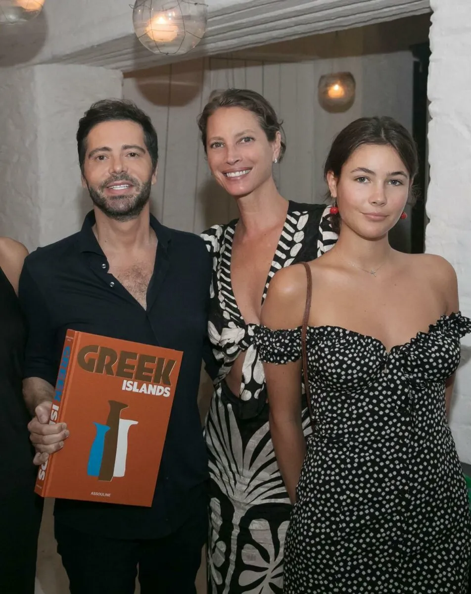 Chrysanthos Panas, Christy Turlington, Grace Burns
