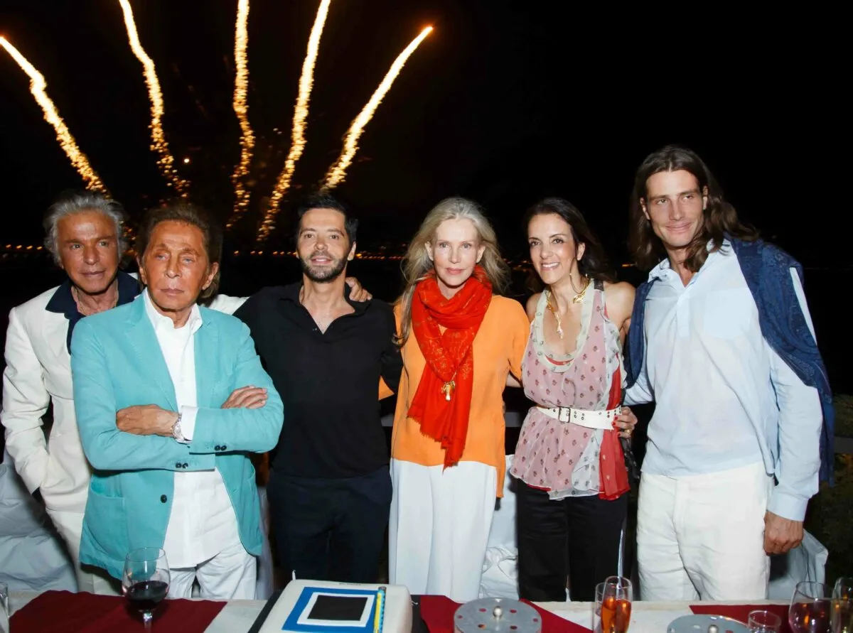 Giancarlo Giammetti ,Valentino, Chrysanthos Panas, Charlene Shorto, Elena Syraka, Sean Souza