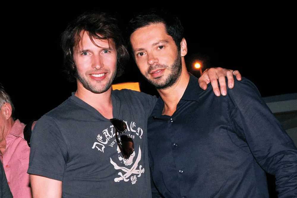James Blunt with Chrysanthos Panas
