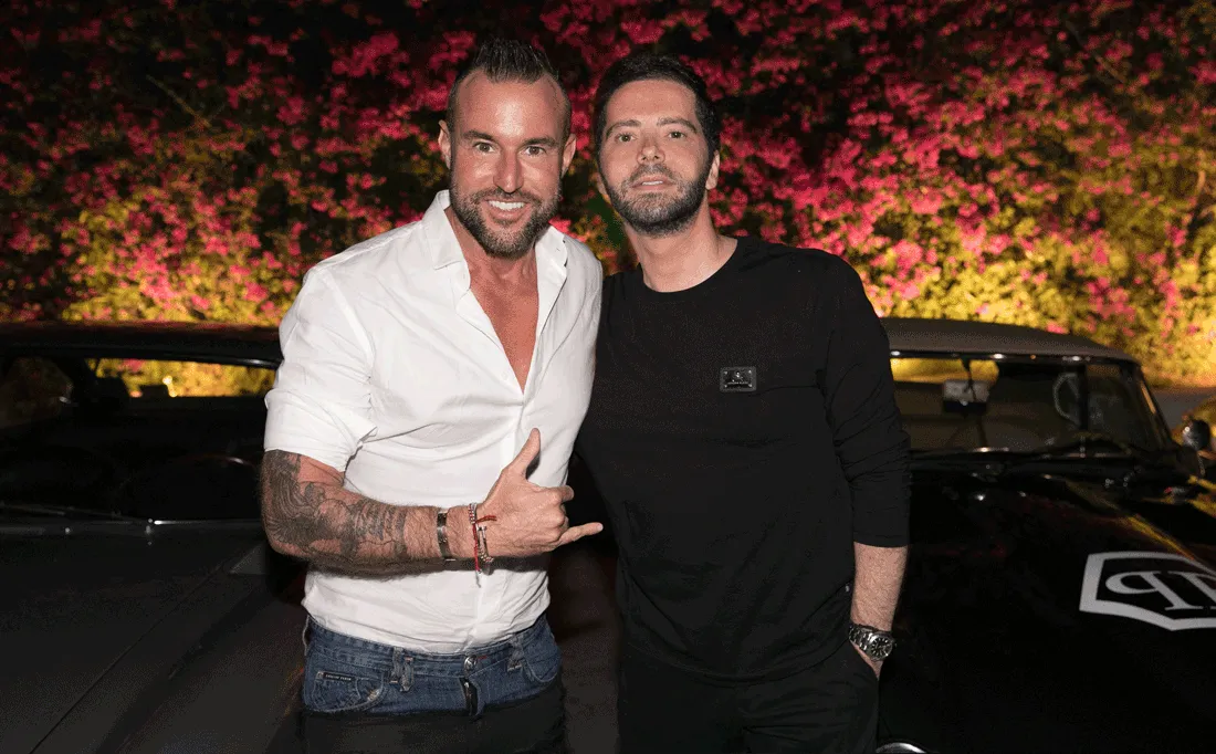 Philipp Plein with Chrysanthos Panas