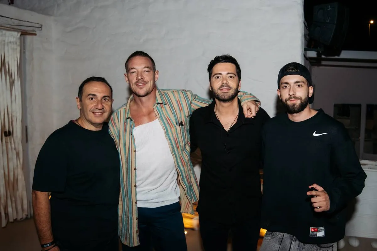 Spyros Panas, Diplo, Chrysanthos Panas and Koni